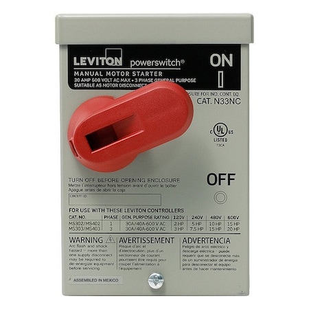 Leviton Plugs and Receptacles N33NC-DS