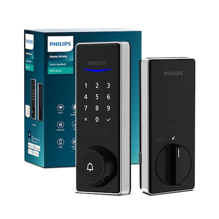 Philips Wi-Fi-Enabled Smart Deadbolt with Palm Recognition DDL250X-14HWC-SN