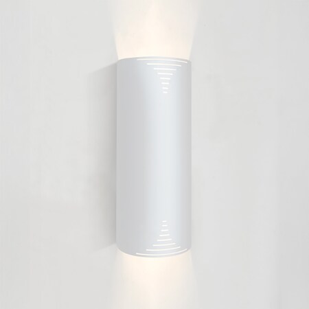 Besa Lighting Besa Edge 16 Sconce, White Diffuser, White Finish, 2x11W LED EDGE16-LED-WH