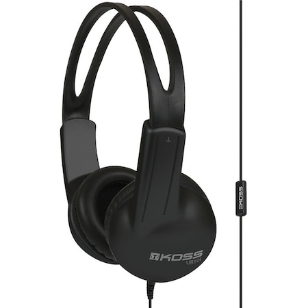 Koss DURABLE ON-EAR HEADPHONE INLINE MIC ADJ HEADBAND PUSH-TO-TALK UR10I