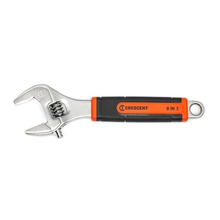 Crescent Adj Wrench, 8in, Chrome, Cush Grip, Carded AC38CVS