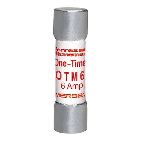 Mersen Fuse, 1 1/2 in L, 250 V AC, 6 A OTM6