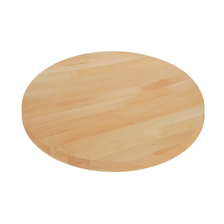 Flash Furniture Bennett 30 Inch Round Solid Wood Indoor 1.5 Inch Thick Rectangular Tabletop in Natural GSF-003-30R-NAT-GG