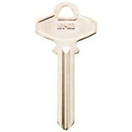 Hy-Ko Key Blank, Brass, Nickel, For Schlage Cabinet, House Locks and Padlocks 11010SC6