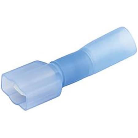 Allstar Performance 16-14 Gauge Heat Shrink Male Blade Terminal, Blue, 10PK ALL76077