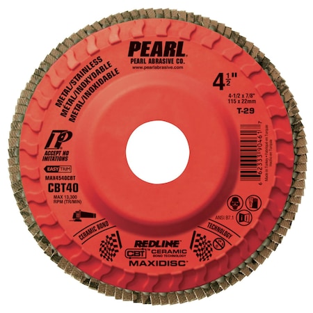 Pearl Redline CBT Maxidisc Trimmable 4-1/2 x 7/8 CBT40 T-29 MAX4540CBT