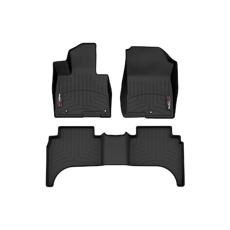 Weathertech Black, Front and Rear Floorliners 441678-1-4