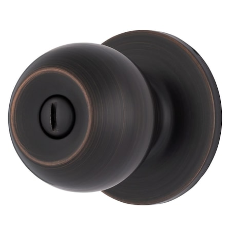 Brinks Raleigh Series Privacy Transitional Ball Knob Round Rose Tuscan Bronze Finish E2435-150