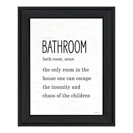 Homeroots Bathroom Escape Black Framed Print Bathroom Wall Art 530080