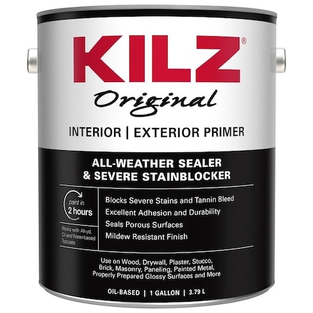 Kilz 10991 Primer, White, 1 gal 10091
