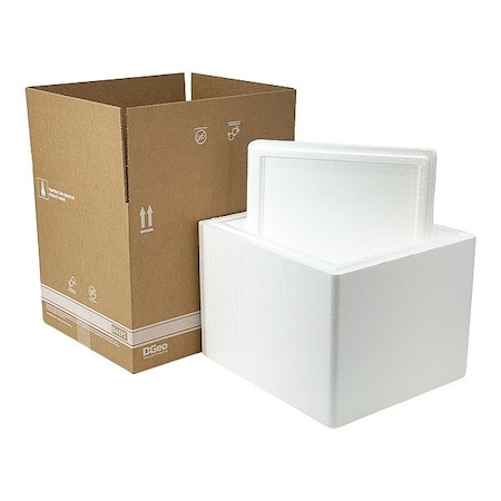 Labelmaster Insulated Shipping Container, Brown 15002