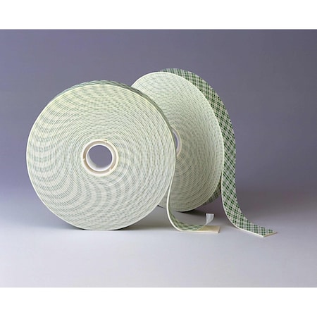 3M Double-Sided Foam Tape, 1 in W, 36 yd L, 1/16 in, Polyurethane Foam, Double-Sided, 9 PK 4026