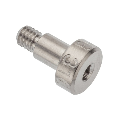 Ampg Shoulder Screw, 316 SS, M4x0.7mm, 6mm L, 5g6g Thr Sz, 4.5mm Thr Lg, 6mm Shoulder Lg STR602M5X6