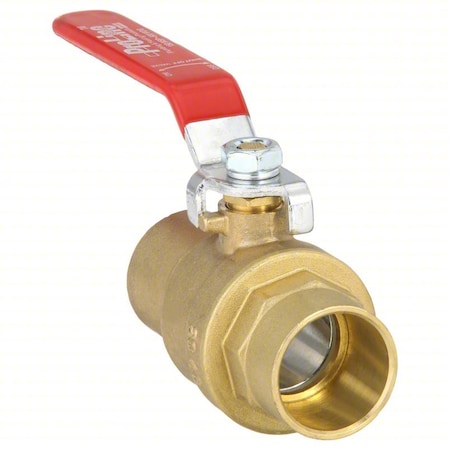 Zoro Select 1" Sweat Brass Ball Valve Inline 107-855