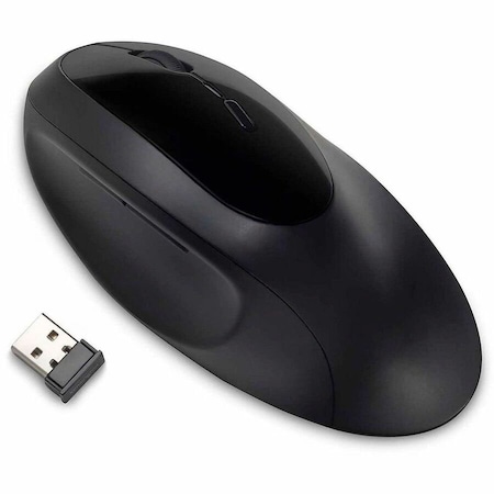 Kensington Pro Fit Ergo Wireless Mouse - Wireless - Bluetooth/Radio Frequency - 2.40 GHz - Black - USB - 1600 75404