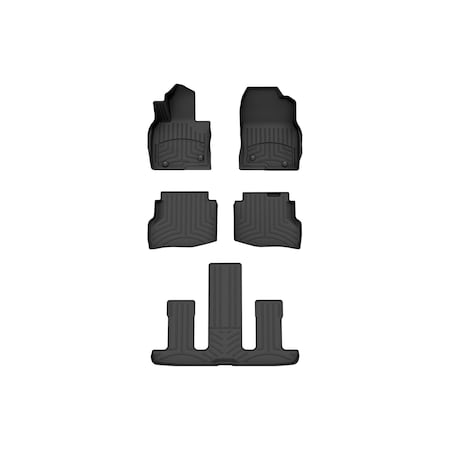 Weathertech Black, Front and Rear and Rear FloorLiner HP 44972-1-4-5IM