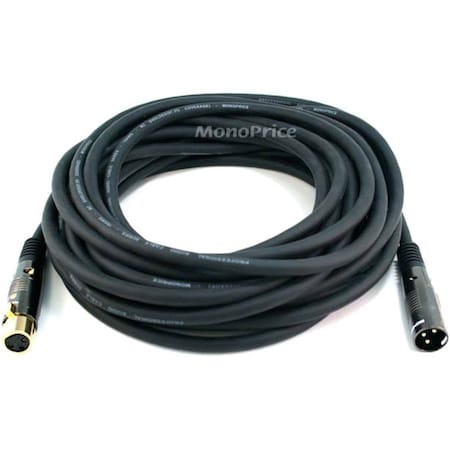 Monoprice 35ft Premier Series XLR Male to XLR Female 16AWG Cable (Gold Plated) 4755