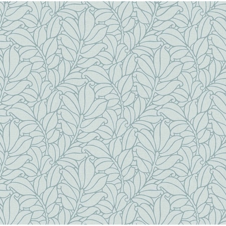 A-Street Prints Coraline Teal Leaf Wallpaper 2971-86321