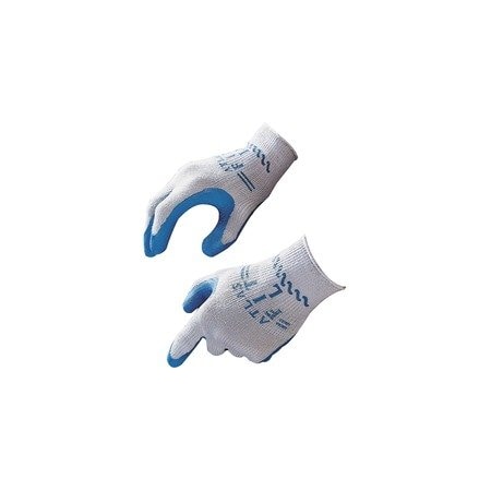 Showa Atlas Fit General Purpose Gloves - Medium Size - Gray, Blue - Comfortable, Lightweight, Elastic 30008