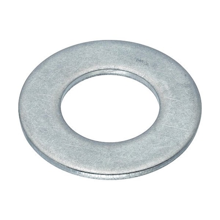 Zoro Select Flat Washer, For Screw Size 1/2 in , Aluminum Plain Finish, 5 PK WASB12NAL