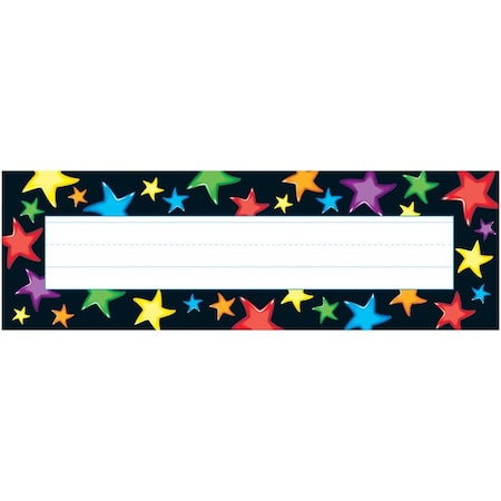 Trend Enterprises Gel Stars Desk Toppers® Name Plates, 36 Pieces, PK6 T69040
