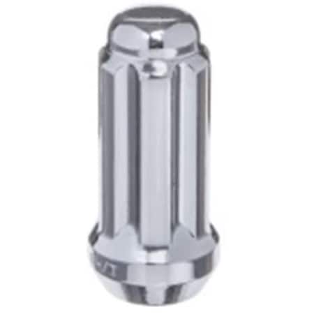West Coast 14 x 2.0 mm Cone Seat Spline Closed End Lug Nuts for 2010-2016 Aston Martin DB-9, Chrome WCW-W1042ST