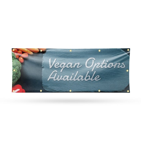Signmission Vegan Options Available, 48 Inch x 120 Inch, Vinyl Banner B-120-30912