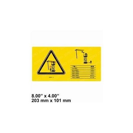 Genie REPLACEMENT DECAL SYMBOL ELECTRIC HAZARD 1293217