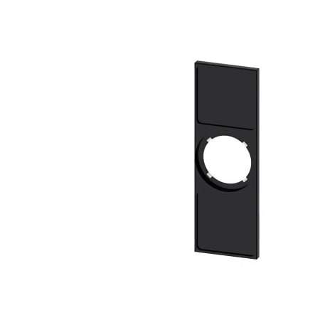 Siemens Label holder for Coordinate switch, 22mm, 2 switch positions, black 3SU1900-0AL10-0AA0