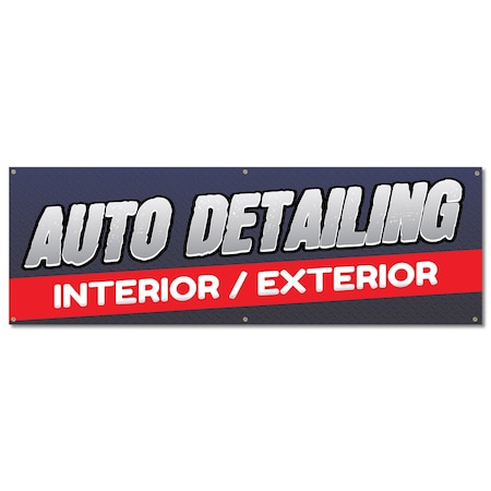 Signmission Auto Detailing, 24 Inch, Banner B-72-30341