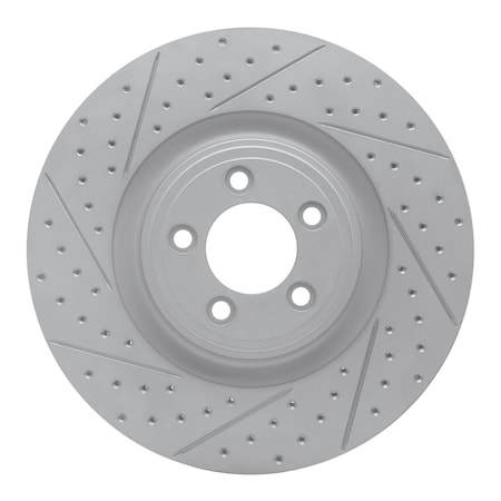 Dynamic Friction Co DFC Geoperformance Rotor - Drilled and Slotted 830-20020L