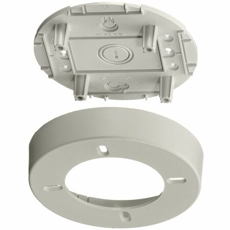 Hubbell Wiring Device-Kellems Lighting Fixture Round Box, White PT12LFB