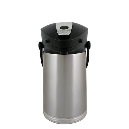 Service Ideas Ergoserv Airpot, Stainless Vacuum Insulation, 2.2 Liter, Brushed 10-00180-008