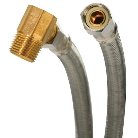 Fluidmaster Dishwasher Connector, 3/8 in, Compression, Polymer/Stainless Steel 6W72