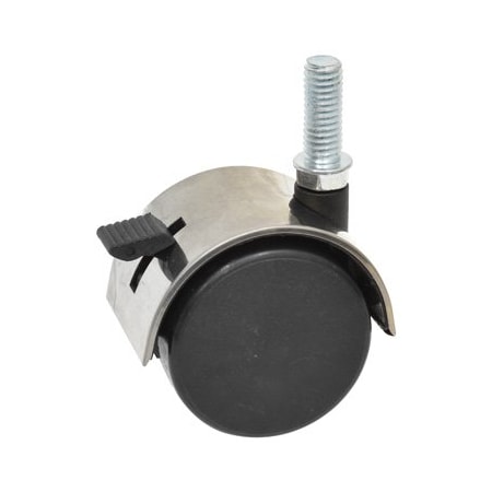 Specialty Store Services 2 In. Caster With Chrome Hood And Brake 1030