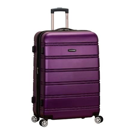 Rockland 28 in. Expandable ABS Dual Wheel Spinner Luggage - Purple F1603-PURPLE
