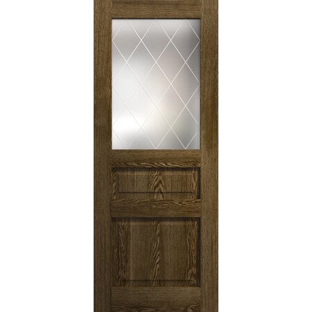 Sartodoors Slab Door Panel 32 x 96 inches, Ego 5011 Marble Oak, Wood Veneer Doors, Pocket Closet Sliding Bar EGO5011S-DMR-3296