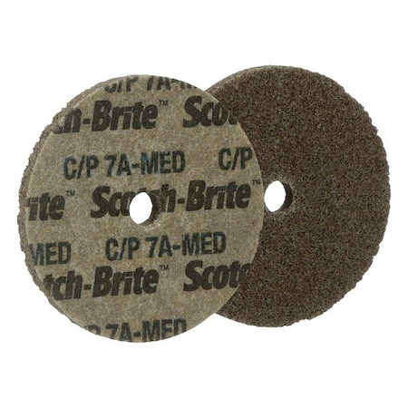 Scotch-Brite Unitized Wheel, 2 in Dia, 3/4 in W, 1/4 in Arbor Hole 7010292410
