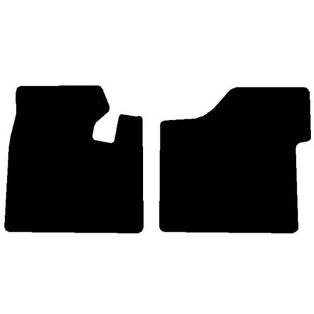 Replacement For Kenworth T680 Year 2015 Black Front Floor Mats