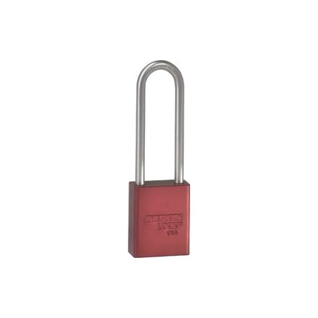 Master Lock Co Safety Padlock 3in Shackle Red 0-Bitted A1107KZ RED