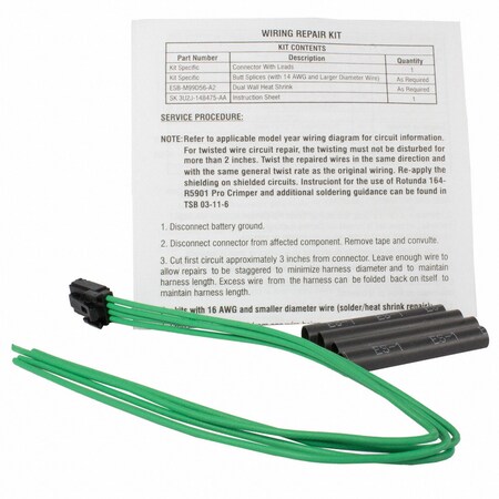 Motorcraft Door Lock Switch Connector, WPT982