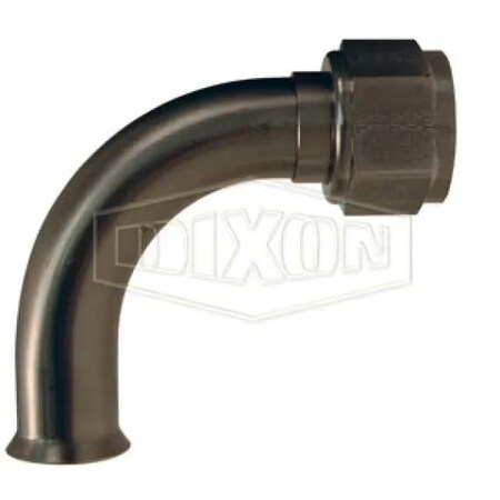 Dixon 90Deg Hose Elbow, 3/4-16 x 1/2 in, 37Deg Female SAE/JIC x Weld SFMF500-90