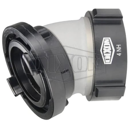 Dixon Rocker Lug Elbow with Buna-N Gasket, 5 x 3 in Nominal, Storz x Female NST NH Swivel End Style, Alu SFSA30-5030F