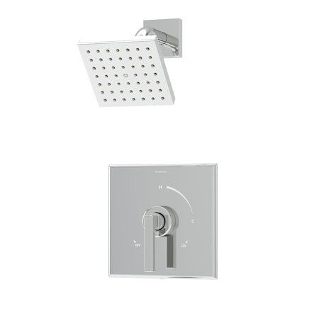 Symmons Duro HydroMersion Single Handle Shower Trim Kit with Escutcheon - 1.5 GPM (Valve Not Included) 369115TRM