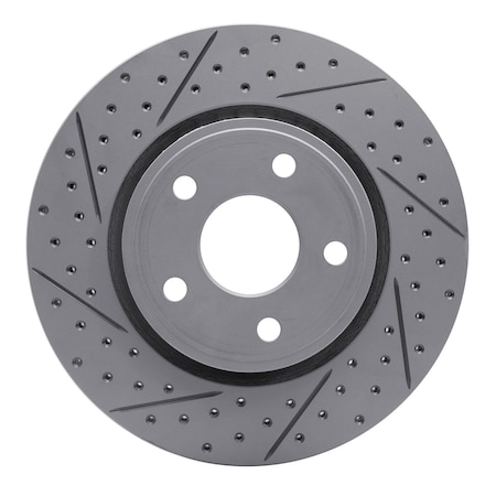 Dynamic Friction Co DFC Geoperformance Rotor - Drilled and Slotted 830-42005L
