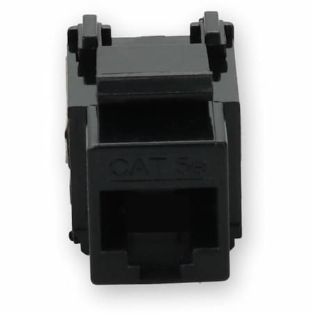 Add-On CAT5E UTP PUNCH DOWN KEYSTONE JACK DUAL IDC 90 DEGREE ADD-C5EUJK9D-BK