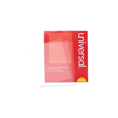 Universal Transparent Sheets, B&W Laser/Copier, Letter, Clear, 100PK UNV21010