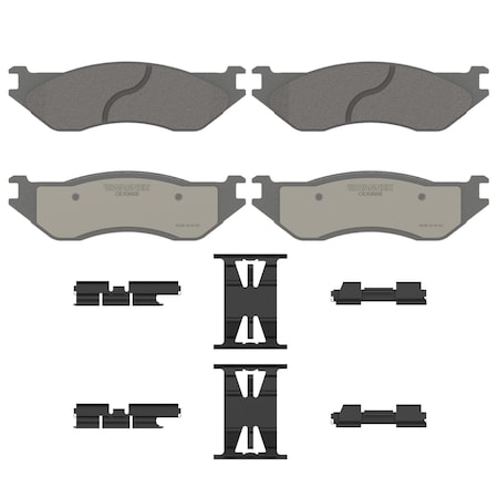 Wagner Brake OEX Front Disc Brake Pad Set Premium Ceramic,  OEX966B