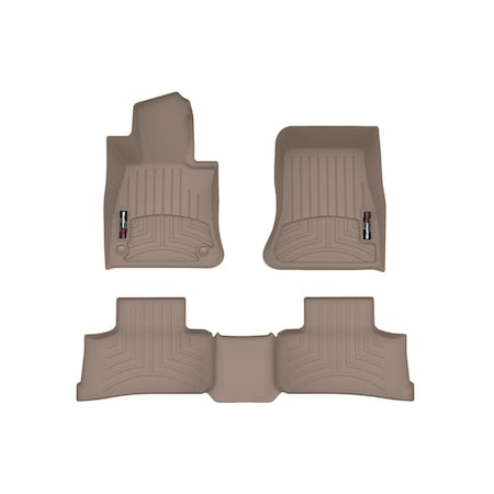 Weathertech Tan, Front and Rear Floorliners 451812-1-2