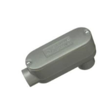 Kento Gear 0.75 in. Conduit Body LB, Gray KE3276596